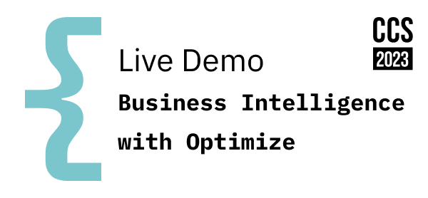 CCS Live Demo Business Intelligence with Optimize