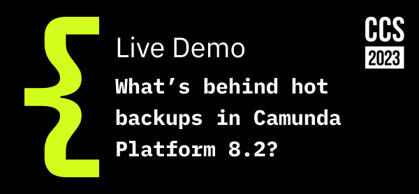 CCS Live Demo What’s behind hot backups in Camunda Platform 8.2