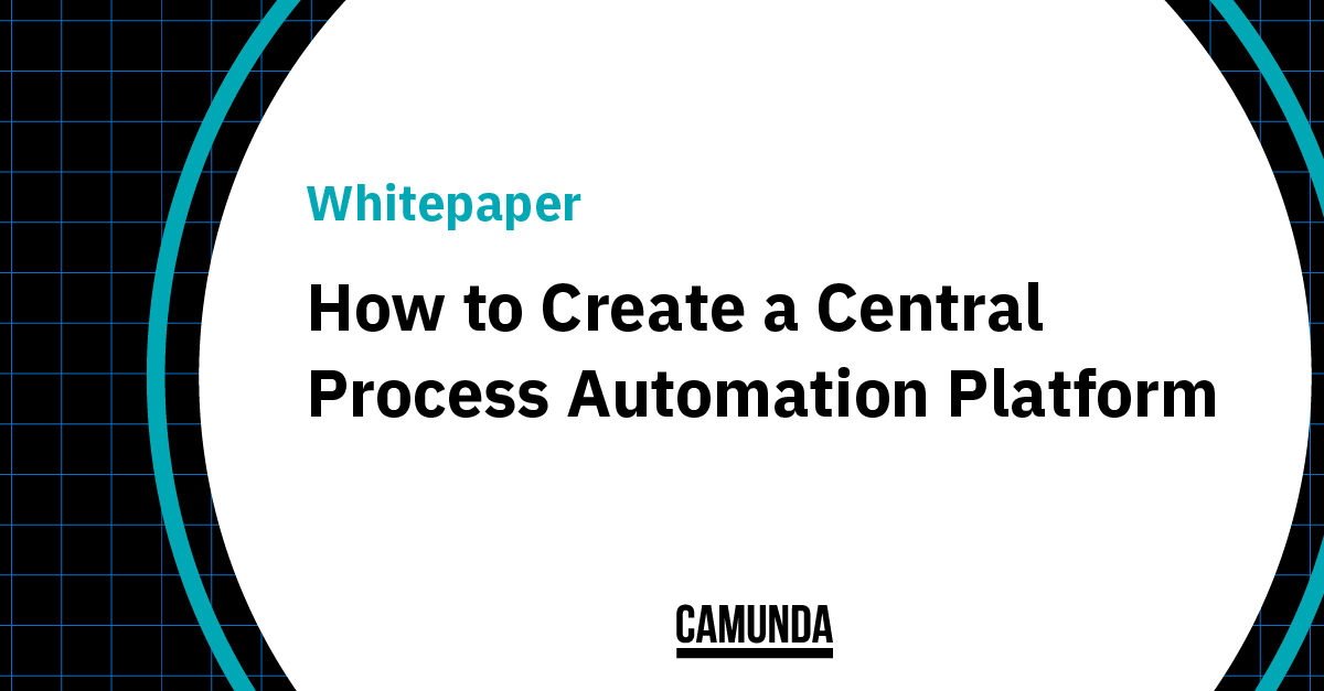 [Whitepaper] Create a Central Process Automation Platform | Camunda